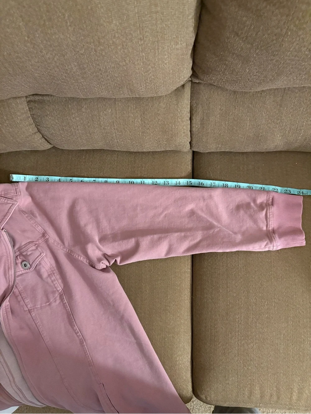 Women's Pink Zip-Front Jacket Size 1X